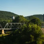 Stacey Evans, Goshen Truss Bridge, Virginia, 5:01:25PM, Cardinal Route, Fall, 2007