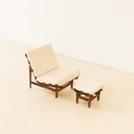 Móveis de Madeira Pailar, Slatted armchairs (2 units), 1950s