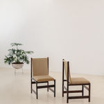Celina Decorações, Solid Wood and Cane Chairs (8 units), 1960s
