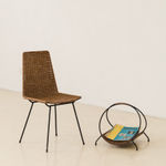 Unknown Artist, Wicker Magazine Rack, 1960s
