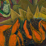 Igor Moritz, Sunflowers (Red), 2025, Brigade Gallery