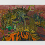 Igor Moritz, Sunflowers (Red), 2025, Brigade Gallery