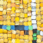 Serge Attukwei Clottey, Patient Needs, 2018, Shown at Brigade Gallery.