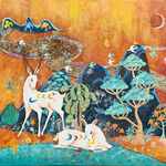 Tina Tiana, Whispers of the Forest( Autumn & Winter) Diptich , 2025