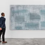 Louise Fishman, WHITE CLOUDS, BLUE MOUNTAINS, 1996