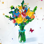 “554”, mixed media artwork by Punk Me Tender artist from France, based in LA. Available at Carousel Fine Art Miami.