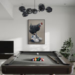 Simulation of BYC's "Chicken at the Top Reebok", in game room interior.