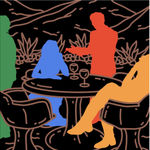 “Tell Me Something I Don't Know”, painting by Chance Cooper artist from United States, based in LA. Available at Carousel Fine Art Miami.