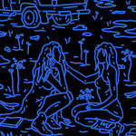 “After the Storm”, painting by Chance Cooper artist from United States, based in LA. Available at Carousel Fine Art Atlanta. The artist's technique with oil on canvas celebrates the sacred art of storytelling, with each painting evoking the sense of a page torn from one’s life. His work is recognized as a playground where his characters reveal their existential secrets. Colors of this work : Black, Blue