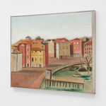 Alfredo Volpi, Barcos no cáis [Boats at the pier] [from the Italian Travel series], 1950s