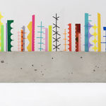 Alfredo Volpi, Barcos no cáis [Boats at the pier] [from the Italian Travel series], 1950s