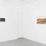 Alfredo Volpi, Barcos no cáis [Boats at the pier] [from the Italian Travel series], 1950s