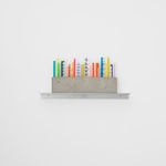 Alfredo Volpi, Barcos no cáis [Boats at the pier] [from the Italian Travel series], 1950s