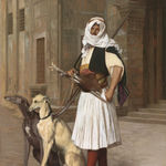 EDUARD FRANKFORT, Self-Portrait in Bedouin costume