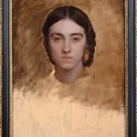 EUGÈNE LAMBERT, Portrait of a man in a wide-brimmed hat , c. 1870