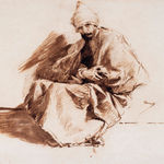 EDUARD FRANKFORT, Self-Portrait in Bedouin costume