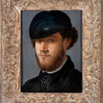 EUGÈNE LAMBERT, Portrait of a man in a wide-brimmed hat , c. 1870