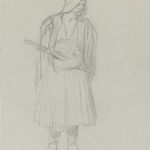 EDUARD FRANKFORT, Self-Portrait in Bedouin costume