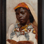 CLAUDE-MARIE DUBUFE AND WORKSHOP, Portrait of Hassan, Keeper to Charles X's giraffe