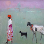 Ann Shrager, Man with Goat and Holy Cow