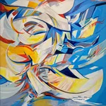 Jaafar Latiff, Abstract Batik, 1989