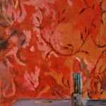 Amy Hughes, Candy Coloured 'After Alhambra' pink striped bottom., 2022