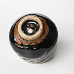 Hamada Shoji 濱田庄司, White-glazed square bottle with black drip