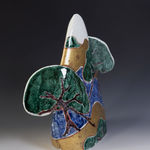 Matsuda Yuriko 松田百合子, Flower vase with basket handle