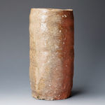 Sakata Jinnai 坂田 甚内, Jar with smoke and incised decorated wave patterns 黒陶波状文壺