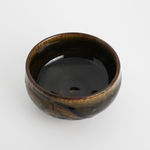 Kinjo Jiro 金城次郎, Teabowl with Fish Drawing 魚紋茶碗