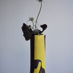 Yanagihara Mutsuo 柳原睦夫, Flower vase with cloud designs 雲ノ絵花瓶 , 1976