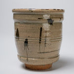 Okamoto Sakurei 岡本作礼, E-Karatsu Charcoal Container 絵唐津 火入