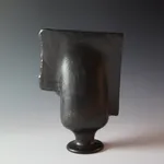 Yanagihara Mutsuo 柳原睦夫, Vessel "where the soul resides" 碧釉壷 “玉の所在”, 2014