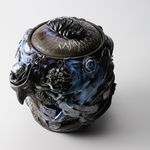 Oishi Sayaka 大石早矢香, Water Jar - feathers- 水指, 2024