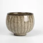 Minegishi Seiko 峯岸勢晃, Beige Colored Teabowl in Cracked Celadon
