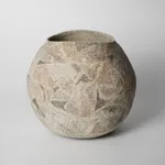 Wada Morihiro 和太守卑良, Sajifu Soumonki Flat Vase 砂瓷風草文 扁壺, 1982-1983