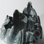 Kato Mami 加藤真美, Black frost glazed tea bowl 1, 2025