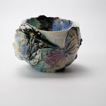 Oishi Sayaka 大石早矢香, Water Jar - feathers- 水指, 2024