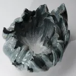 Kato Mami 加藤真美, Black frost glazed tea bowl 1, 2025