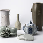 Nishioka Koju 西岡小十, Karatsu Yunomi Set of 5