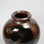 Murata Gen 村田 元, Jar with Persimmon Glaze 扁壺