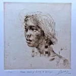 Jian Wang, Wanna Wearing Scarf & Earrings, 2015