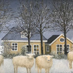 Laetitia de Haas - Schapen in de Sneeuw