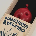 Nano Abia, Último Instante. Double arrow balloon. Turquesa., 2023