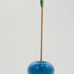 Nano Abia, Último Instante. Double arrow balloon. Turquesa., 2023