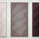 Julian Stanczak, Unashamed of Change I, II, and III, 1968