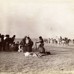 Quentin C. Doit, Press Photo Showing "Indian Power" Button, 1973