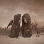 Marion Peck, Landscape with A Submerged Dear, 2013