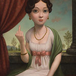 Marion Peck, Landscape with A Submerged Dear, 2013