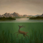 Marion Peck, Landscape with A Submerged Dear, 2013